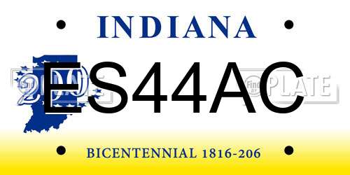 ES44AC Indiana License Plate