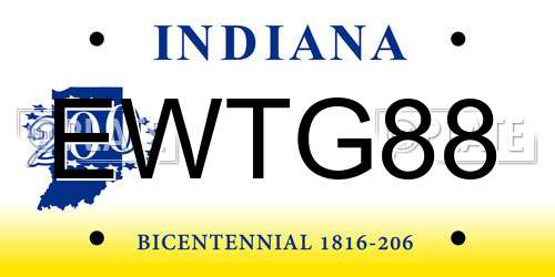 EWTG88 Indiana License Plate