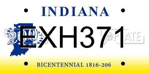 EXH371 Indiana License Plate