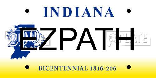EZPATH Indiana License Plate