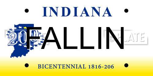 FALLIN Indiana License Plate