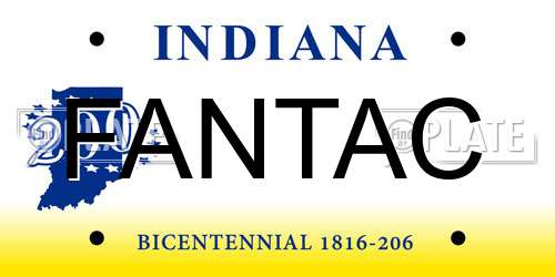FANTAC Indiana License Plate