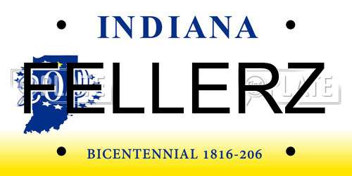 FELLERZ Indiana License Plate