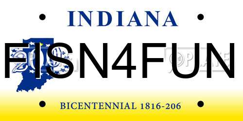 FISN4FUN Indiana License Plate