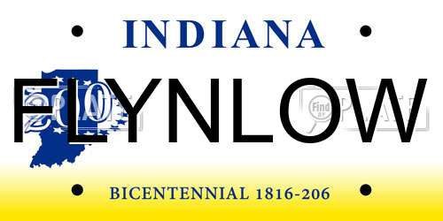 FLYNLOW Indiana License Plate