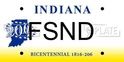 FSND Indiana License Plate