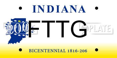 FTTG Indiana License Plate