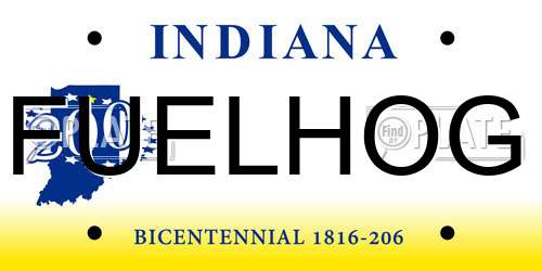 FUELHOG Indiana License Plate