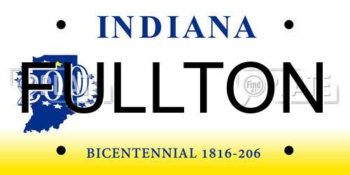 FULLTON Indiana License Plate