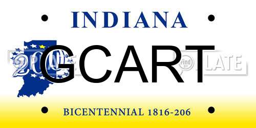 GCART Indiana License Plate
