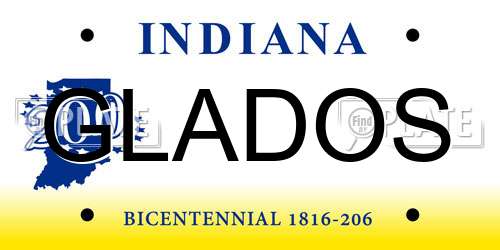 GLADOS Indiana License Plate