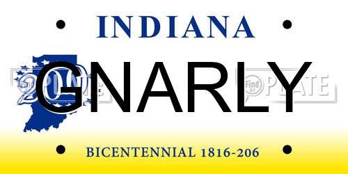 GNARLY Indiana License Plate