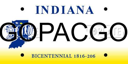 GOPACGO Indiana License Plate