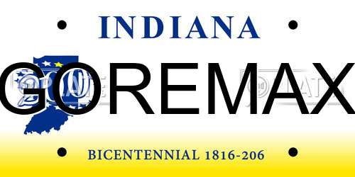 GOREMAX Indiana License Plate
