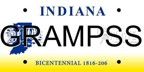 GRAMPSS Indiana License Plate
