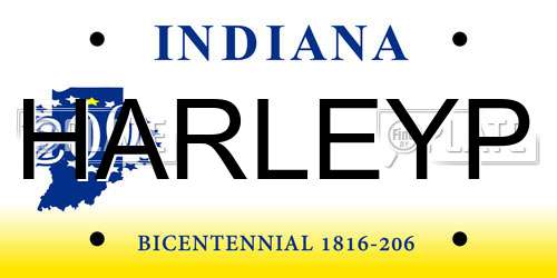 HARLEYP Indiana License Plate