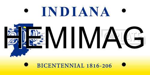 HEMIMAG Indiana License Plate