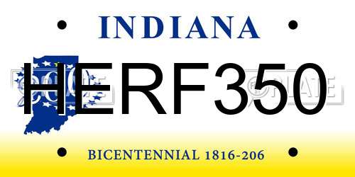 HERF350 Indiana License Plate