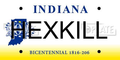 HEXKILL Indiana License Plate