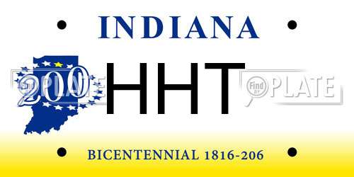 HHT Indiana License Plate