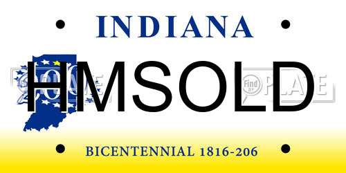 HMSOLD Indiana License Plate