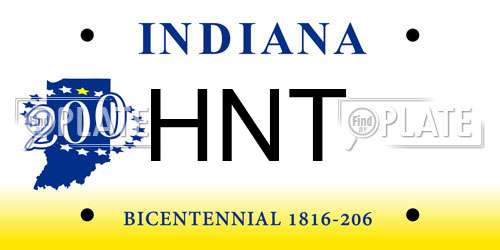 HNT Indiana License Plate