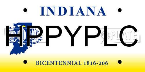 HPPYPLC Indiana License Plate