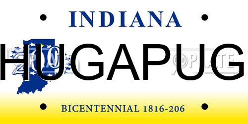 HUGAPUG Indiana License Plate