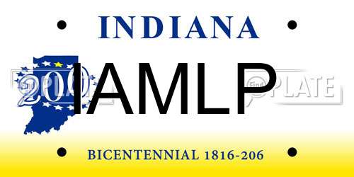 IAMLP Indiana License Plate