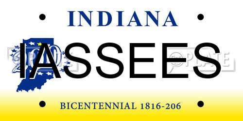IASSEES Indiana License Plate