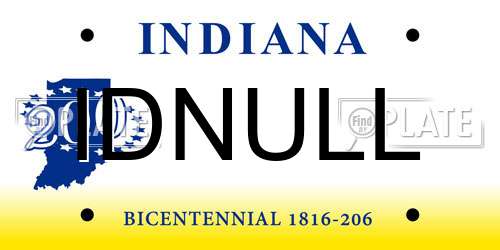 IDNULL Indiana License Plate