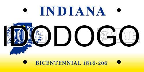 IDODOGO Indiana License Plate