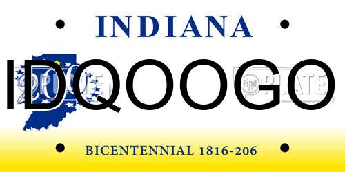 IDQOOGO Indiana License Plate