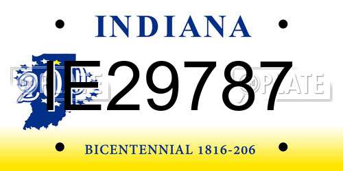 IE29787 Indiana License Plate