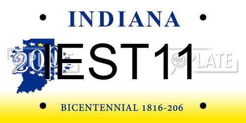 IEST11 Indiana License Plate