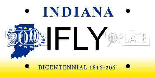 IFLY Indiana License Plate