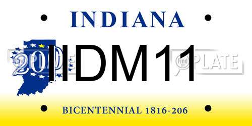 IIDM11 Indiana License Plate