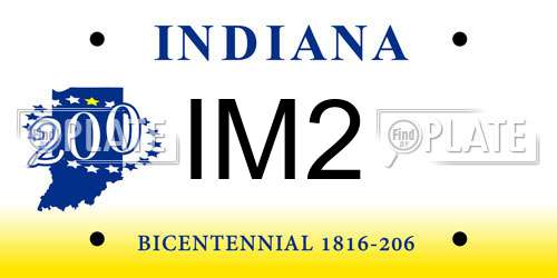 IM2 Indiana License Plate