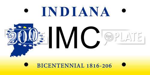IMC Indiana License Plate