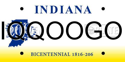 IQQOOGO Indiana License Plate