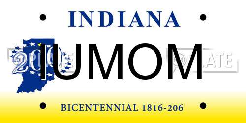 IUMOM Indiana License Plate