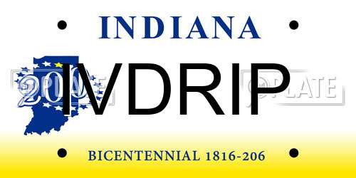 IVDRIP Indiana License Plate