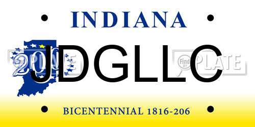 JDGLLC Indiana License Plate