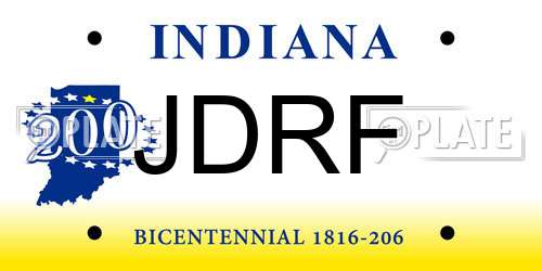 JDRF Indiana License Plate