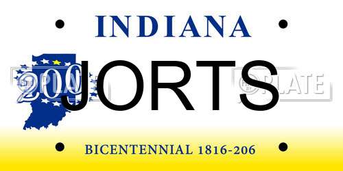 JORTS Indiana License Plate