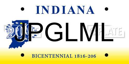JPGLML Indiana License Plate