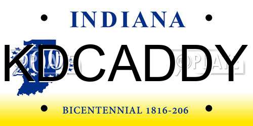 KDCADDY Indiana License Plate