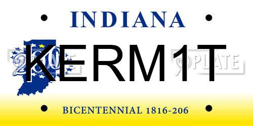 KERM1T Indiana License Plate