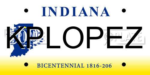 KPLOPEZ Indiana License Plate
