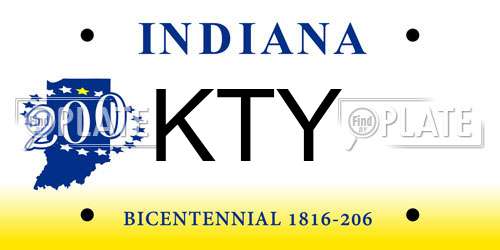KTY Indiana License Plate